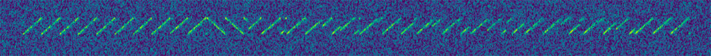 Spectrum plot of received message